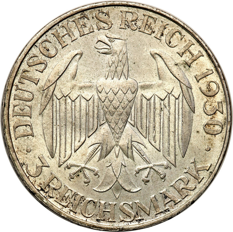 Niemcy. 3 marki 1930 A, Berlin - Zeppelin